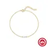Pulsera de Plata de Ley S925 Cuadrada Clásica Asimétrica con Circonita Estilo Normcore Diseño de Nicho Estilo K Pulsera Versátil Elegante