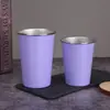 Taza de Camping Portátil para Barbacoa al Aire Libre Taza Aislada Sencilla Pintada en Spray de Acero Inoxidable 304 Taza Creativa de Moda para Cerveza Café