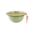 Bacia Tradicional Vintage Esmaltada Modelo Padrão Comercial Famosa na Internet Dupla Felicidade, Lavatório, Tigela de Sopa, Bacia de Porcelana com Borda Floral