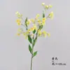 Flor Artificial de Tallo Único con 3 Ramas, Flor Falsa Microflor, Flor de Seda, Ramo Estilo Ins, Decoración del Hogar, Fresca y Sencilla, Venta al por Mayor Transfronteriza
