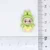 Muñeco Labubu de Dibujos Animados, Accesorios de Resina, Pasadores para el Cabello de Bricolaje, Adornos para el Cabello, Taza de Agua, Pegatinas para Funda de Teléfono, Materiales para Hebillas de Zapatos de Caja Sorpresa