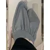 Calça de Xadrez Color Block Estilo Preguiçoso Perna Larga para Mulheres, Verão 2026 Novo Cordão Solta Emagrecimento Seda de Gelo Fresca Calça Lanterna