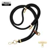 Cordón de alta gama original para teléfono móvil de 8 MM resistente para colgar en el cuello ajustable para exteriores anti-pérdida cuerda trenzada para muñeca dorada