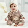 Fábrica de Origem Outono e Inverno Macacão Quente Térmico para Bebê Roupa de Uma Peça para Recém-Nascido Roupa Camada de Base Fofa de Desenho Animado para Bebê Primavera