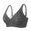 Sujetador de gel de gelatina sin costuras con estampado de leopardo transfronterizo TK Amazon, sin aros, push-up, ropa interior cómoda para mujer, exclusivamente para comercio exterior