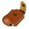 Estuche para encendedor de cuero PU con manchas, funda de cuero para encendedor, para colgar en la cintura, estuche protector para encendedor de queroseno para exteriores, estuche protector para encendedor