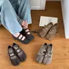Zapatos elegantes sin cordones estilo coreano BEILIXUAN para mujer, novedad otoño 2026, zapatos de punta dividida bajos para commuting