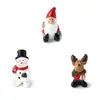 Decorações de Natal zakka Miniaturas de Papai Noel Ornamentos de Resina Decoração para Casa Mesa Jardim Vasos