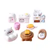 Oso de Dibujos Animados Suministros de Cocina Artificiales Pequeños Accesorios de Resina Casa de Muñecas para Niños Decoración DIY Pequeños Adornos de Escritorio