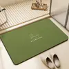 Tapete de chão de diatomita para banheiro transfronteiriço, tapete minimalista de cor sólida para os pés do vaso sanitário, tapete antiderrapante absorvente de água de secagem rápida para a entrada, Amazon