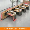 Escritorio de Oficina Financiera, Combinación Simple Moderna de Escritorio y Silla para Personal, Escritorio de Oficina para Dos o Cuatro Personas, Estación de Trabajo para Personal