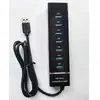 Hub divisor de expansión USB 3.0 para portátil y escritorio, uno a siete, uno a cuatro, longitud del cable de 1,2 metros