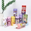 Série de Anime Lenços Faciais Cilíndricos Feitos de Polpa de Madeira Virgem, Caixa de Lenços para Carro, Papel de Lenço Redondo, Embalagem para Presente, Exportação, Sem Perfume
