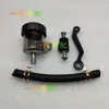 Cheliwu Depósito de Aceite de Cilindro Maestro Brembo Scooter Eléctrico Motocicleta Cilindro Maestro Tipo Empuje Modificado Depósito de Aceite Transparente Depósito de Líquido de Frenos Trasero