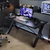 Mesa de Computador, Mesa de Jantar para Casa em Madeira Maciça, Mesa de Escritório, Mesa de Estudo Simples, Ajustável e Personalizável