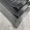 En Stock 21 Count * 16 Count Tela de Mezclilla con Costilla Horizontal 80% Algodón 20% Poliéster con Acabado Lavado y Tratamiento de Color, Material de Mezclilla de Espesor Medio