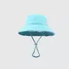 Sombrero de Pescador de Ala Ancha Lavado de Verano Jacquemus con Flecos y Correa, Estilo Igual al de Hyuna, Sombrero de Sol para Mujer con Protección Solar