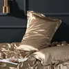 Funda de almohada de seda lavable de color sólido para belleza, funda de almohada individual de seda helada sedosa, imitación de seda de morera, funda para núcleo de almohada de seda