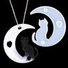 DIY cristal gota cola molde lua gato fawn lua silicone espelho molde coelho golfinho pingente molde de silicone