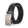 Cinturón para Hombre de Aleación de Zinc con Hebilla Automática, Cinturón de Hombre, Cinturón de Piel de Vaca de Dos Capas, Exquisito Cinturón de Pantalón de Acero Imitación