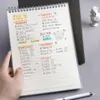 Caderno Espiral Flip-Up B5 Caderno Espessado Simples Estudante Universitário Exame de Admissão de Pós-Graduação Linha Horizontal Estilo Ins A4 Caderno de Grades