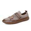 Sapatos Masculinos Populares Transfronteiriços Verão e Outono Novos Sapatos de Malha Respirável Masculinos Vazados Tecidos Macios Solado Macio Sapatos para Dirigir Sapatos Casuais Masculinos
