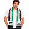 Bufanda de Palestina Satén Poliéster Bandera Bufanda para el Cuello Transfronteriza En Stock Colgante para el Cuello Decoración de Boda