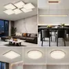 Luz principal de salón de lujo ligero estilo italiano, nueva iluminación de techo geométrica creativa minimalista y elegante, paquete para toda la casa
