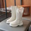 Botas para Niñas 2026 Nuevo Otoño Invierno Botas Altas Largas Niña Botas de Moda Británica Botas Martin para Bebés Niños