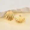 Accesorios de Joyería Colgante de Acero Inoxidable Estilo Océano Concha Colgante Individual Collar Pulsera DIY Chapado al Vacío en Oro Vieira