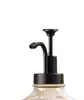 Fornecimento direto da Amazon garrafa quadrada de vidro para xarope 500ml dispensador de geleia de café garrafa de pressão garrafa de xarope para cozinha
