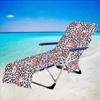 Exquisito producto nuevo, funda de microfibra para silla de playa, toalla reclinable, impresión digital 3D, serie con estampado de leopardo, bolsa para toalla de playa