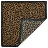 Suministro Transfronterizo de Bufanda Cuadrada con Estampado de Leopardo Arcoíris Nuevo Poliéster Estampado Bandana Vestido Callejero Europeo y Americano Venta al por Mayor Pañuelo para la Cabeza