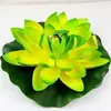 Flores de lótus artificiais, folhas de lótus e decorações falsas para lago, incluindo nenúfares de plástico e lagos de peixes, para oferendas budistas, com frete grátis