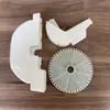 Acessórios para máquinas de semear: colher extragrande, bateria, motor, comedouro de sementes, funil, tampa de sementes, carregador, roda pontiaguda, roda plana