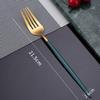 Suministro transfronterizo de Amazon Portugal juego de cubiertos de acero inoxidable hotel cuchillo para bistec dorado cuchillo, tenedor y cuchara juego de cuatro piezas