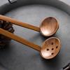 Estilo japonês Log Ajisen Ramen Sopa Colher Colher de pau Colher de pau de cabo longo Colher de Pesca Colher de panela quente Colher Colander Set Tableware