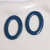 Estilo Japonés Minimalista Color Sólido Aro Hueco Ovalado Accesorios de Resina Pendientes Colgante para DIY Funda de Teléfono Materiales Venta al por Mayor