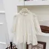 Vestido de Niña para Primavera y Otoño Nuevo Estilo Coreano Bordado Floral de Manga Larga Versátil Vestido de Princesa Envío Transfronterizo