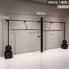 Estante de Exhibición para Tienda de Ropa de Hierro Minimalista Negro Montado en Pared Perchero de Ropa para Tienda de Ropa de Mujer Estante de Ropa de Pared Modelo Nuevo