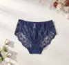Ropa Interior Sexy de Encaje Calado para Mujer Nueva Cintura Alta para Mujer Calzones Internos de Algodón Puro Ropa Interior Fina para Mujer de Color Sólido