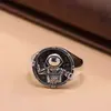 Anillo de Astronauta de Nuevo Diseño de Yuhong para Pareja Moda de Nicho Joyería Vieja Retro Estilo Masculino