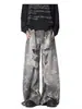 Jeans Rotos Estilo Americano con Estrellas para Hombre, Diseño de Calle de Primavera, Pantalones Vintage Sueltos de Pierna Ancha