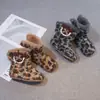 Botas de Piel Estilo Bosque Suave Retro Estampado de Leopardo Botas Martin Mujer 2026 Otoño Nuevos Zapatos de Algodón Versátiles con Estilo Botas de Nieve