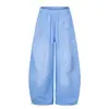2026 Tendencia de Moda Estilo Urbano Pantalones Casuales de Color Sólido con Perlas de Cintura Media Curvos Venta al por Mayor Suministro Directo 04
