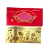 Billete de Oro Conmemorativo del Año de la Oveja de 100 Yuanes, Lámina de Oro Imitación, Tres Ovejas Simbolizando Prosperidad, Dinero de la Suerte para el Año Nuevo, Regalo Promocional para Negocios