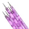 Suministros directos de fábrica de pinceles para decoración de uñas acrílicos, 5 juegos de agujas con punta de flor, bolígrafo con punta de flor, taladro, suministros para decoración de uñas