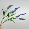 Lavanda Artificial de 4 Cabeças Flor Fresca Sálvia Decoração de Casa Flor de Mesa Floral Loja Vitrine Material Floral