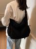 Estilo Perezoso Bolsa de Tela de Gran Capacidad para Viajes Diarios Unisex Bolso Cruzado Casual para Estudiantes Universitarios Bolso de Hombro Simple