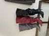 2026 Nuevas Botas de Tacón Alto Apilado de Pantorrilla Ancha con Pliegues Estilo Europeo y Americano Botas Altas Hasta la Rodilla con Punta